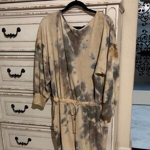 Cherish Beige and Gray Top